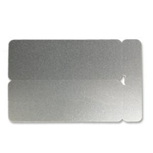 Cards 1.30mm PVC Silver Double Name Badge CR80 (250 Pack)