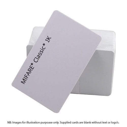 Cards .76mm PVC MIFARE 1K White (DBOND) (100 Pack)
