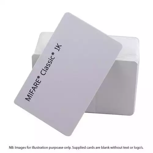Cards .76mm PVC MIFARE 1K White (DBOND) (100 Pack)