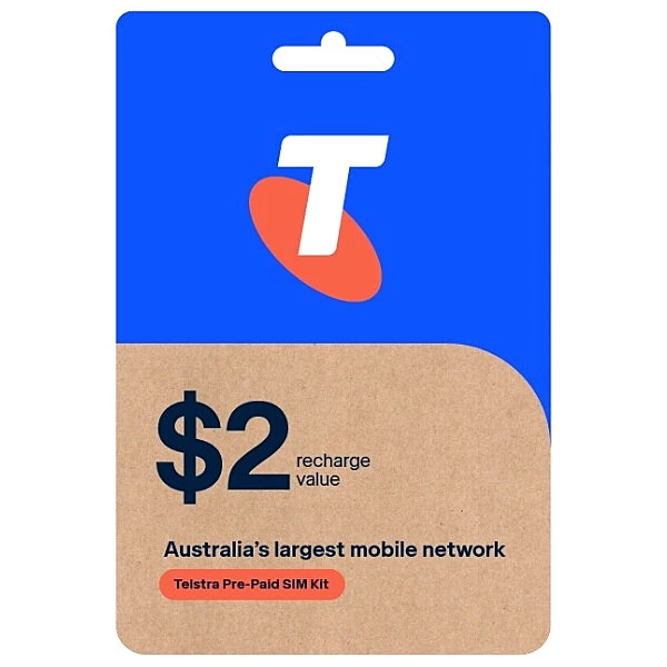 Telstra Prepaid Sim Starter Kit - $2