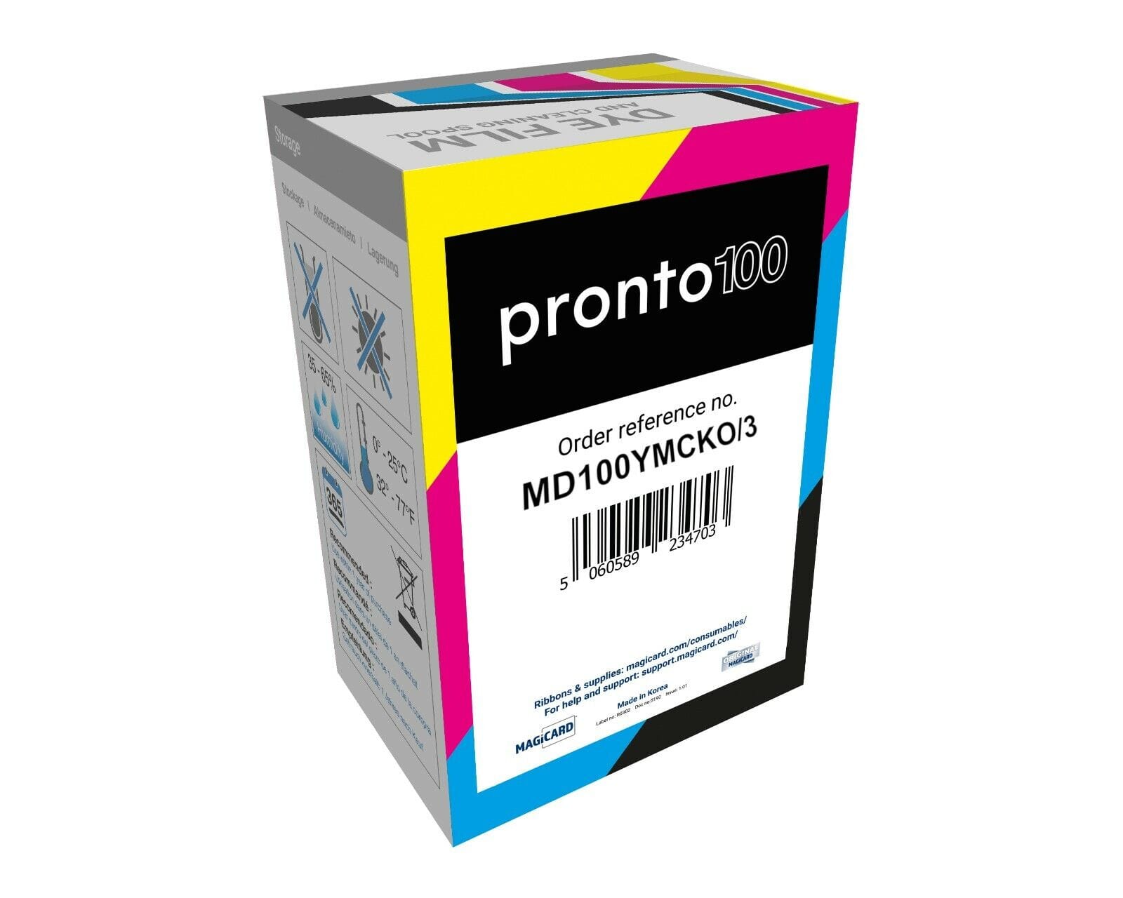 Magicard Pronto100 Ribbon YMCKO – 100 Yield