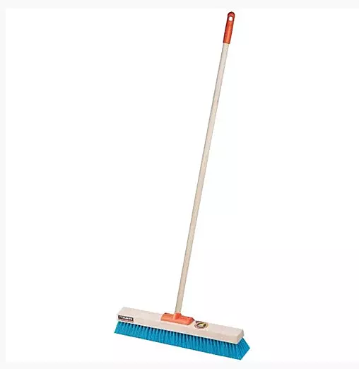 Platform Broom Soft Bristle Wood Handle 460mm