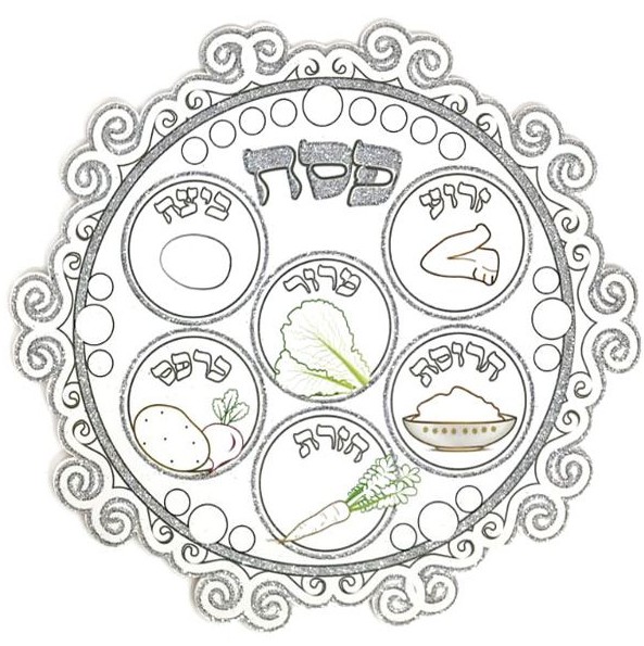 Colouring In Seder on Card Stock