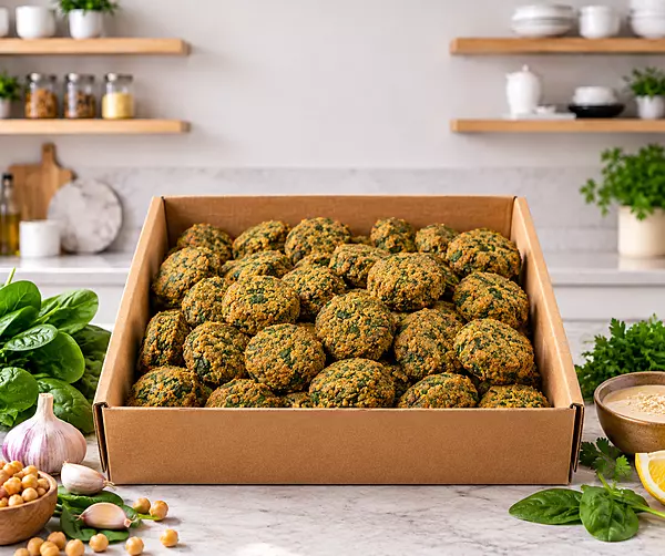 Falafel - Spinach - Pre-Cooked- 100P [Frozen]
