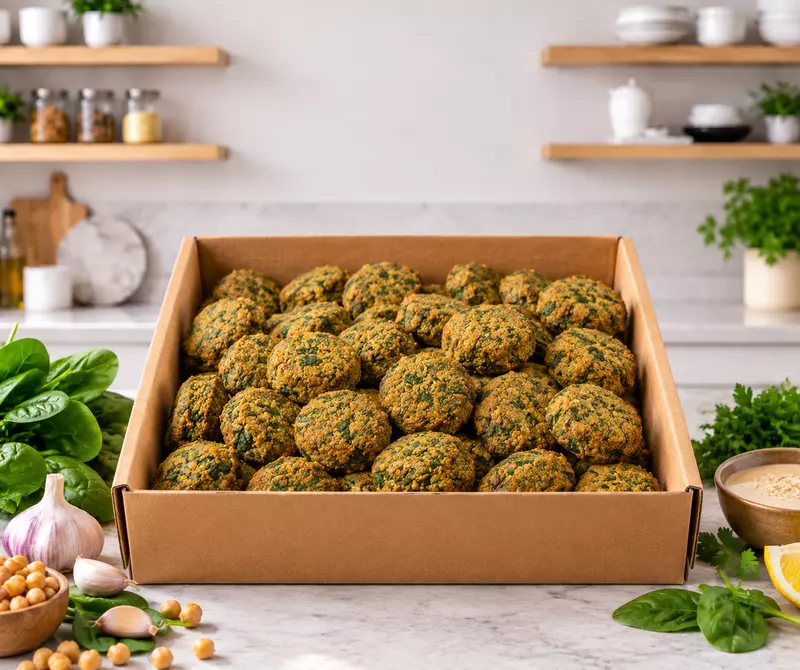 Falafel - Spinach - Pre-Cooked- 100P [Frozen]