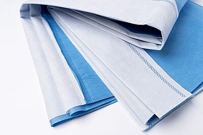 Softmed Sterilisation Wrap Heavy Duty 75gsm Double Layer Blue/White Softmed Sterilisation Wrap Heavy Duty 75gsm Double Layer Blue/White