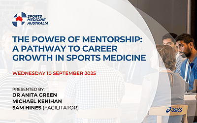 WEBINAR: The power of mentorship: A pathway to career growth in sports medicine