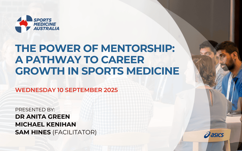 WEBINAR: The power of mentorship: A pathway to career growth in sports medicine