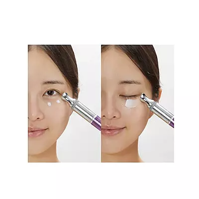 Applying VT eye cream – lifting and firming effect on under-eye skin