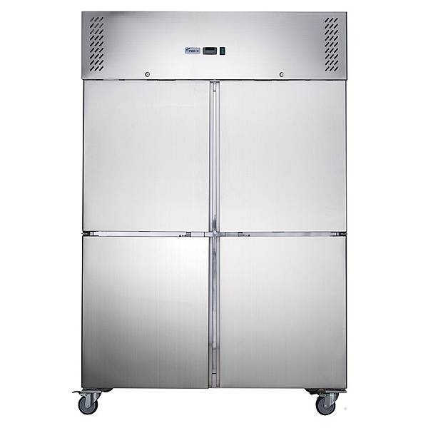 FED-X S/S Four Door Upright Fridge - XURC1200S2V