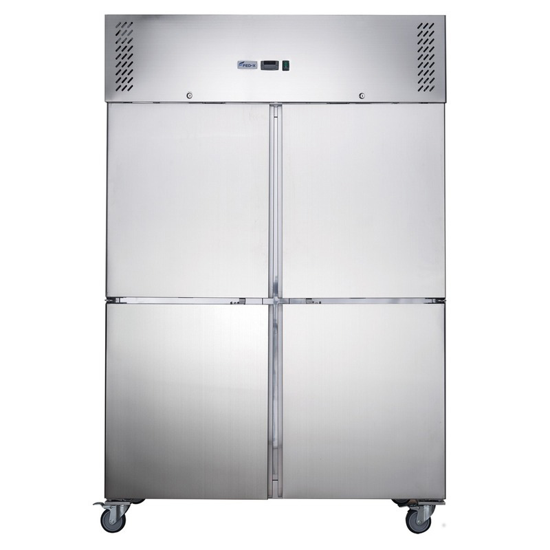 FED-X S/S Four Door Upright Fridge - XURC1200S2V
