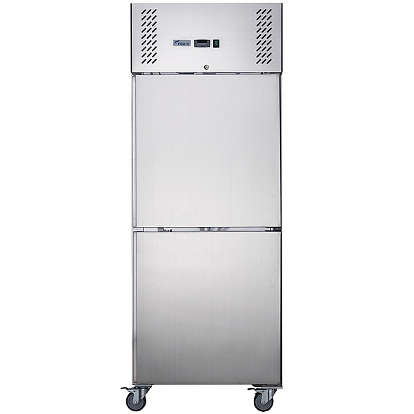 FED-X S/S Two half Door Upright Freezer - XURF600S1V