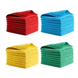 Microfibre Cloth 40 x 40cm [GREEN]  [Pkt of 10]