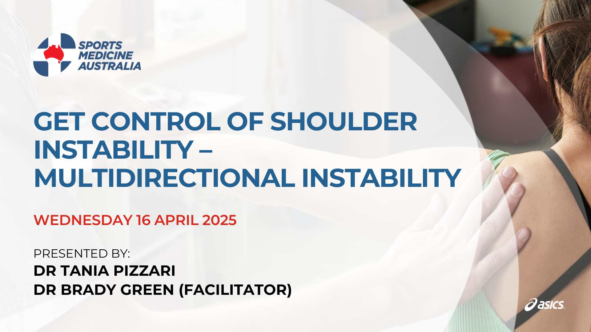 WEBINAR: Get control of shoulder instability - Multidirectional instability WEBINAR: Get control of shoulder instability - Multidirectional instability
