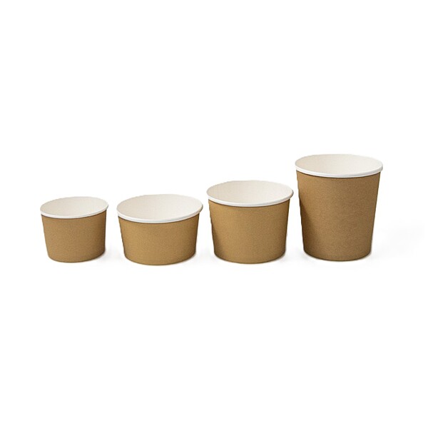 Kraft Round Cup/Soup Cup 25pcs/unit