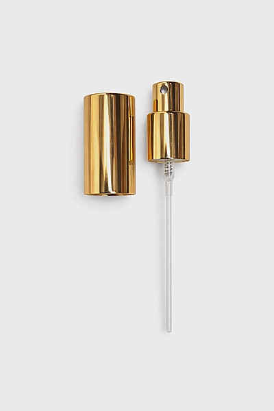 Aluminium Gold Spray Top for 100ml Euro Bottle