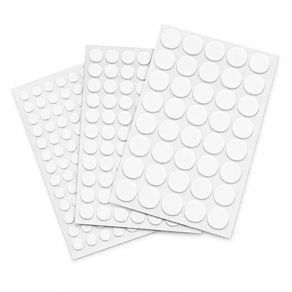 Adhesive Screw Caps – White(2400 Pcs)