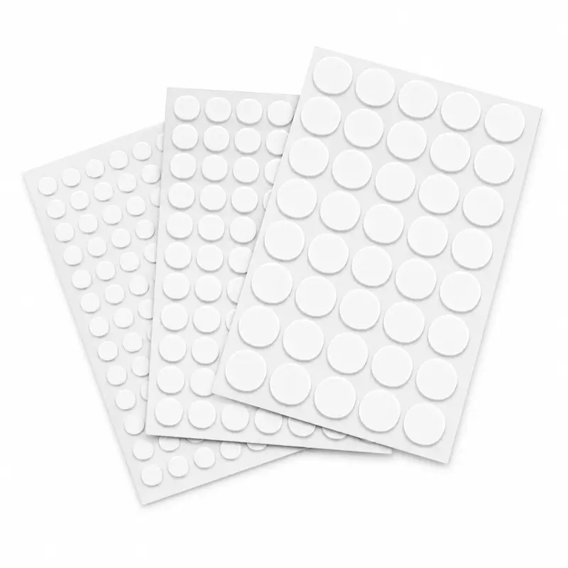 Adhesive Screw Caps – White(2400 Pcs)