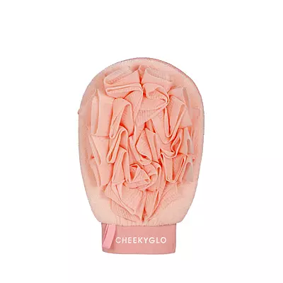 CHEEKYGLO Exfoliating Loofah Glove for gentle body exfoliation
