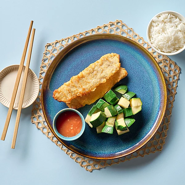 Vietnamese Fried Barramundi, Rice, Zucchini