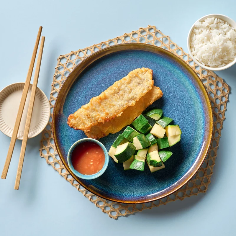 Vietnamese Fried Barramundi, Rice, Zucchini