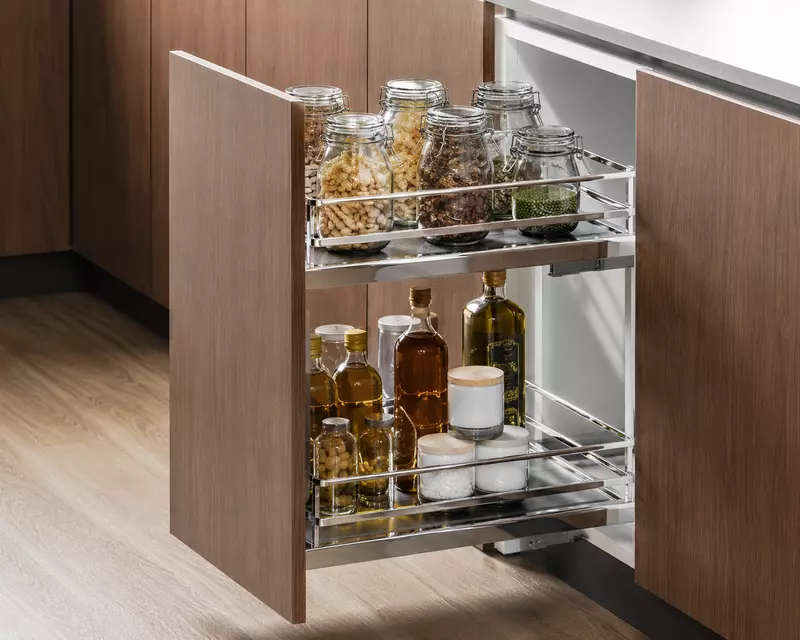 300 mm Pull-Out Spice Rack (Solid Base) – Soho