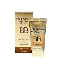 3W Clinic Collagen & Luxury Gold BB Cream tube with SPF protection