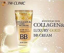 Woman applying 3W Clinic BB cream for hydrating and brightening effect