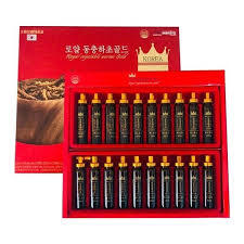 Korean Royal Vegetable Worms Gold 20ml x 20 – Herbal Energy and Immune Support Tonic