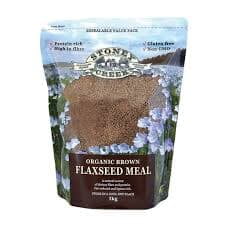 Stoney Creek Flaxseed Meal Brown Organic 1kg Stoney Creek Flaxseed Meal Brown Organic 1kg