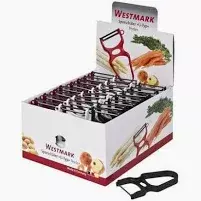 PEELER-PLASTIC | U-SHAPE | SWIVEL BLADE | DISPLAY BOX OF 24