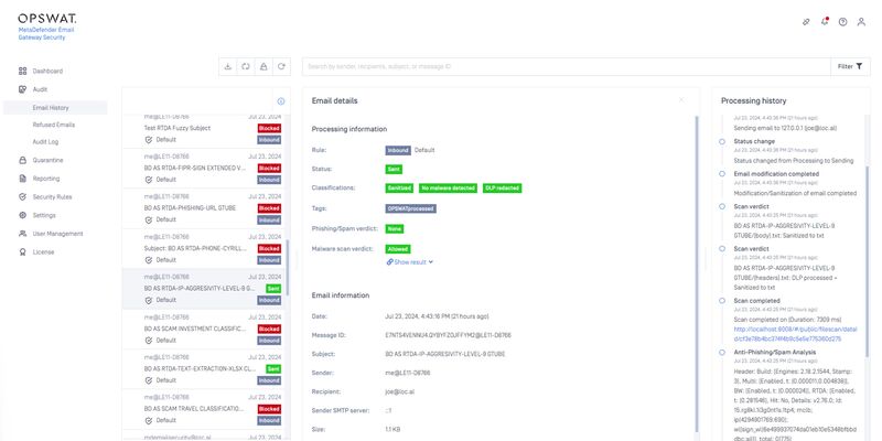 MetaDefender Email Security - Exchange Server