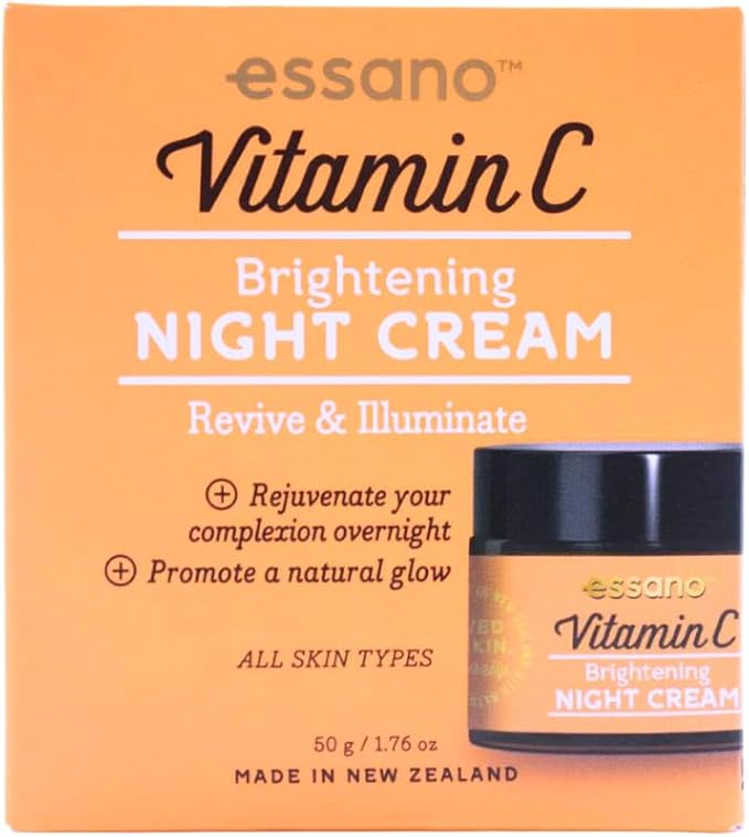Essano Revive and Illuminate Vitamin C Brightening Facial Night Cream 50 g