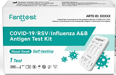 Single Fanttest COVID-19/RSV/FLU A&B Antigen Combo Rapid Test Kit (4 in 1)