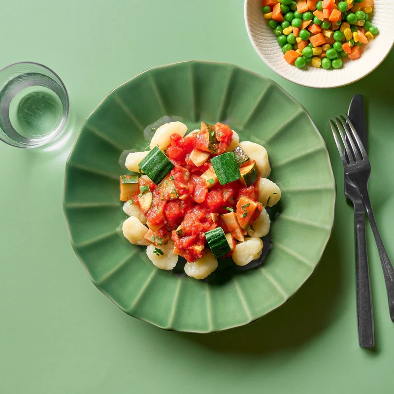 Italian Gnocchi With Passata, Mushrooms, Mixed Vegetables
