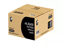 FP Rubbish Bags Black 60L, 50pcs/unit