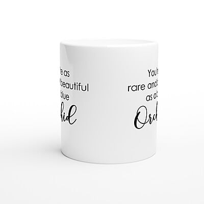 Beautiful Blue Orchid Coffee Mug