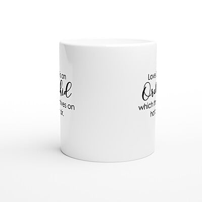 Thrives On Hot Air Orchid Coffee Mug Thrives On Hot Air Orchid Coffee Mug
