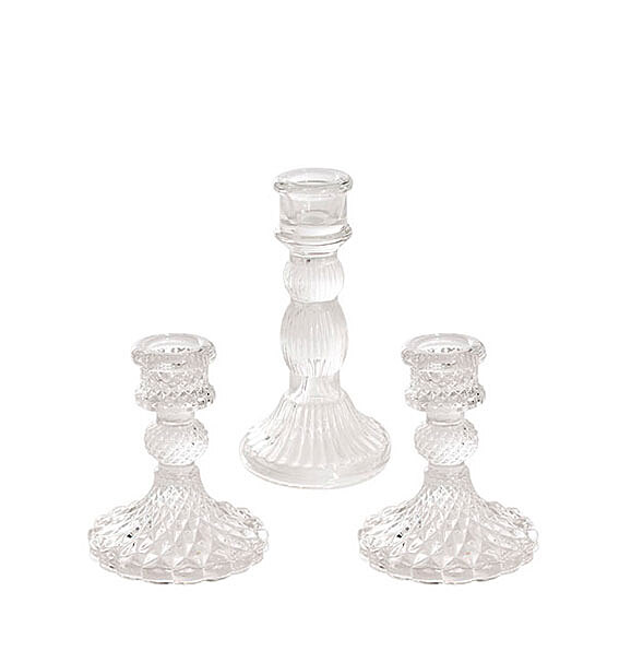 Glass Candle Stands