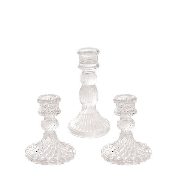 Glass Candle Stands