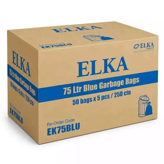 KH 75lt All Purpose Garbage Bags  [250 Bags per Carton]
