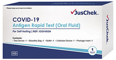 JusChek COVID-19 Rapid Antigen Test RATs (Nasal Swab) – 1 Pack