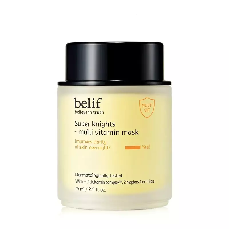 BELIF Super Knights Multi Vitamin Mask 75ml jar with vitamin-rich formula