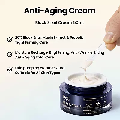 DR.G BLACK SNAIL CREAM 50ML+50ML+15ML