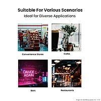 Thermaster Colourbond Upright Beverage Fridge 2 Doors Black LG-1000BP