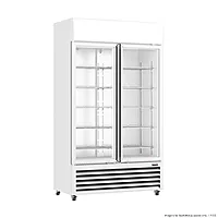 Thermaster Colourbond Upright Beverage Fridge 2 Doors White LG-1000P
