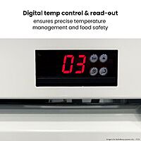 Thermaster Large Two Glass Door Colourbond Upright Drink Fridge LG-1200P