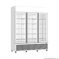 Thermaster Three Glass Door Colourbond Upright Drink Fridge LG-1203P