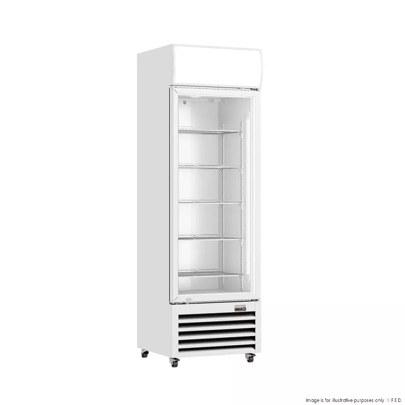 Thermaster Single Glass Door Colourbond Upright Drink Fridge LG-370P
