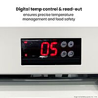 Thermaster Single Glass Door Colourbond Upright Drink Fridge LG-370P